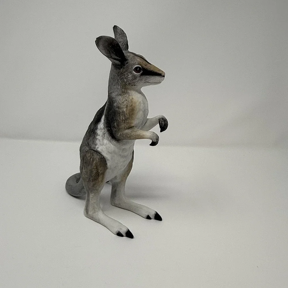 LENOX SMITHSONIAN BRIDLED NAIL-TAILED WALLABY ENDANGERED BABY ANIMALS FIGURINE